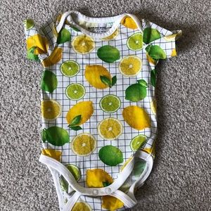 Organic Cotton Short Sleeve Onesie 0-3m short